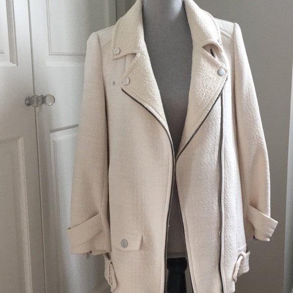 cream jackets zara